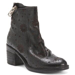 AS98 Leather Jase Flr Booties